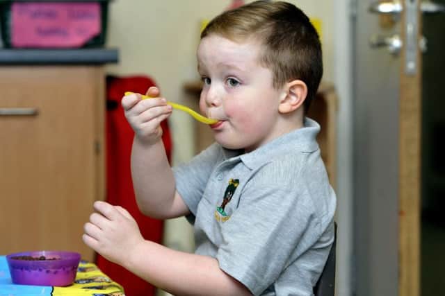 Peter Jenkins of Roebuck Primary School in Preston, one of a few schools across the UK to be named Kellogg's Breakfast Club winners RPY