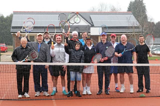 DM1831688a.jpg. Opening of new Clubhouse and courts at Slinfold Tennis Club. Players and coaches. Photo by Derek Martin Photography. SUS-181003-181536008
