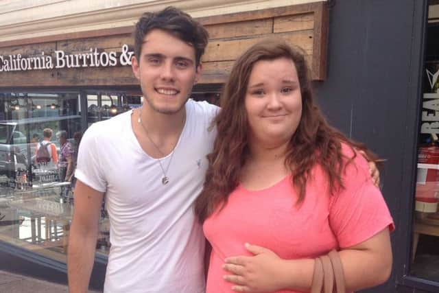 Isabelle Kennedy before her weight loss with Alfie Deyes SUS-180314-100155001