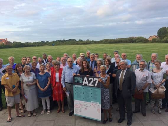 Community groups gathered in June to pledge their committment to finding a joint solution for the A27