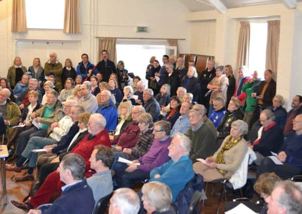Residents keen to hear the latest on the campaign packed out Rogate Village Hall