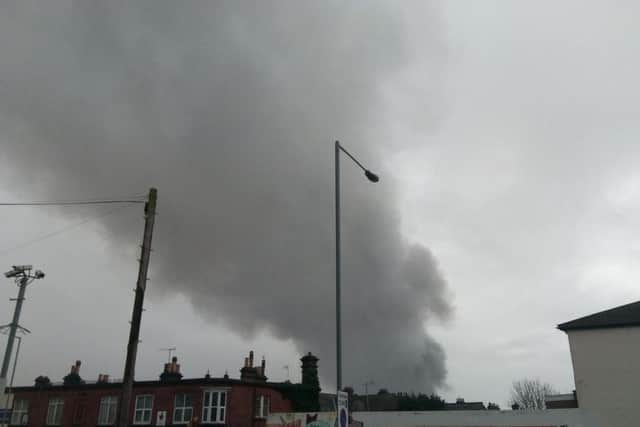 Smoke was seen from Boundary Road, Portslade
