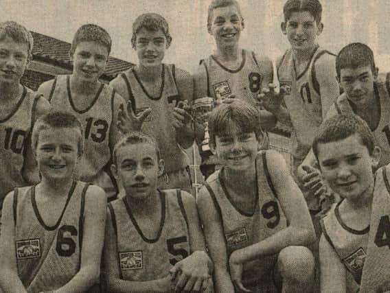 The boys of Warden Park's under 14 basketball team