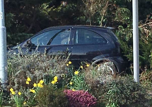 The car was found abandoned on a roundabout in St Leonards SUS-180315-163446001