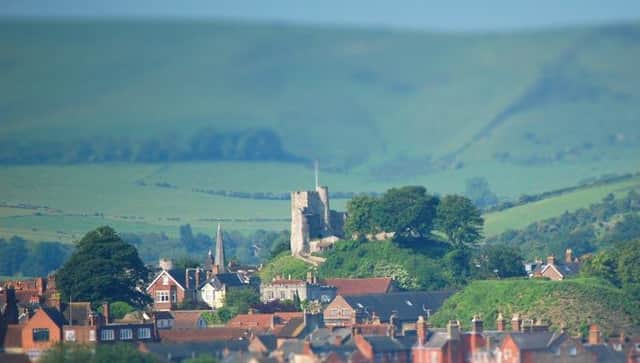 Glorious setting ... Lewes Castle crowns the county town