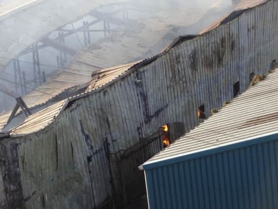 The store room building is set to be dismantled after the fire (Photograph: Eddie Mitchell)