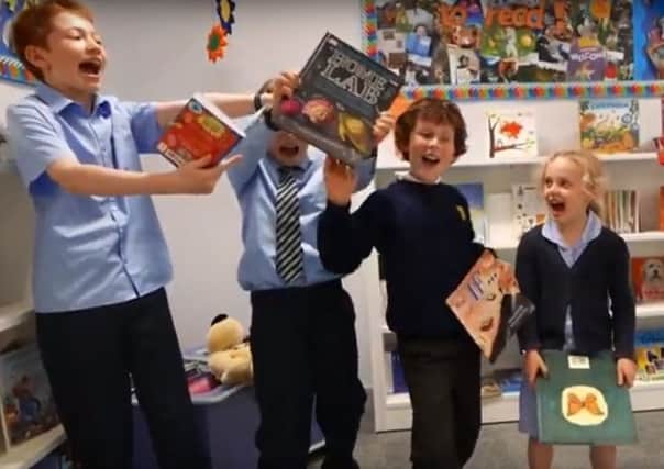 A clip from the Glebe Primary Chatterbooks Book Club winning video