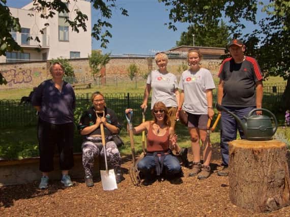 Saunders Park is the home of a new edible community garden