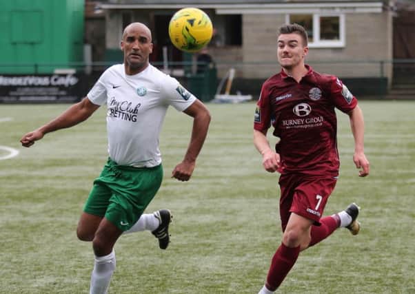 Davide Rodari in action for Hastings United during last weekend's 1-0 defeat at Whyteleafe. Picture courtesy Scott White