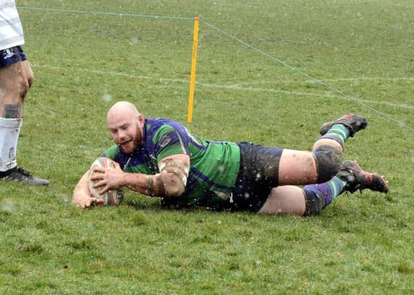 Bognor's Chris Webb in recent try-scoring action / Picture by Kate Shemilt
