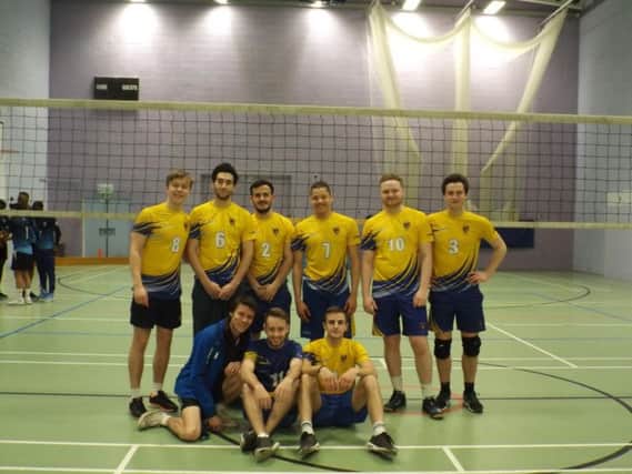 The University of Chichester's men's volleyball team / Picture by John Geeson