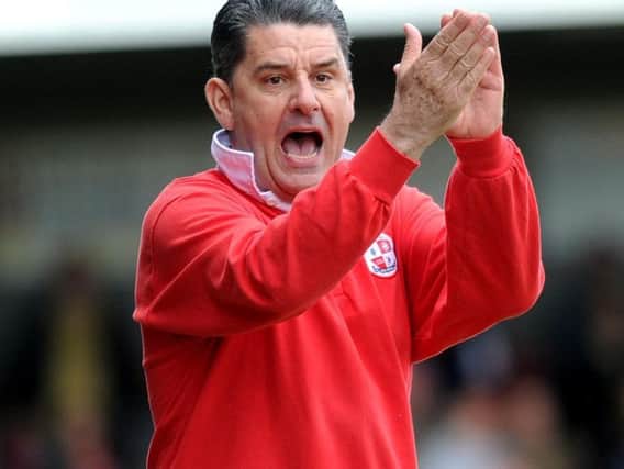 John Gregory during his Crawley Town days