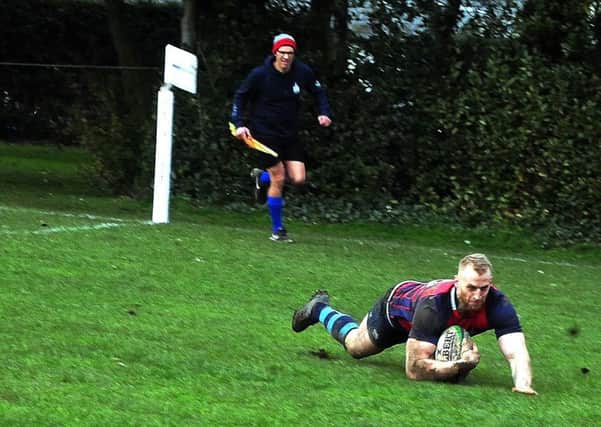 Ben Robson scores a try in a recent game against Brighton / Picture by Kate Shemilt
