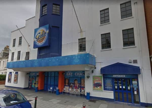 A man has been found guilty of outraging public dencency after he emerged naked from a toilet at the Gala Bingo Hall in Worthing. Picture: Google street view.