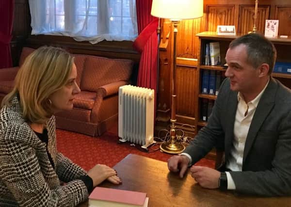 Peter Kyle met with Amber Rudd to talk about the sex for rent scandal ngEdex62icf9bAB1DxmA