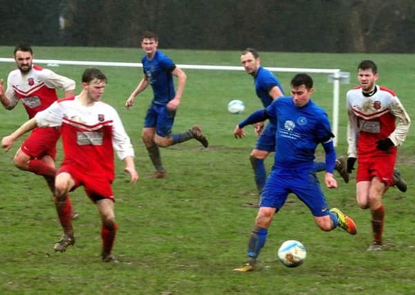 Midhurst in action against Seaford at the Rotherfield / Picture by Kate Shemilt