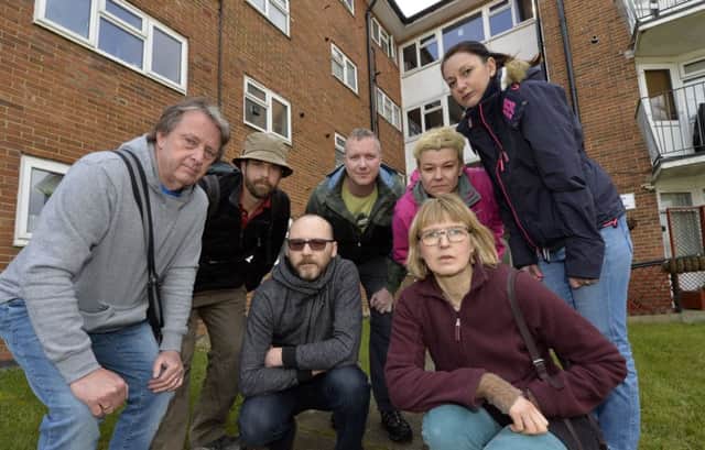 Leaseholders at Berwick Court and other Eastbourne Homes residences after being told their maintenance fees were to increase astronomically (Photo by Jon Rigby)