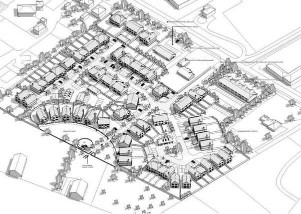 Illustrative layout of scheme for 77 Birdham homes (from CDC's planning portal).