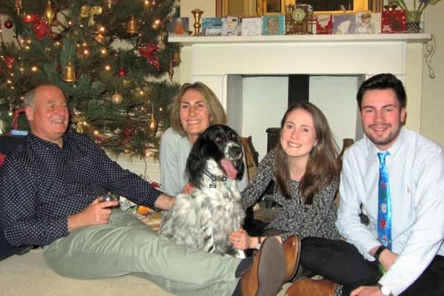 Will Acres with his family in Christmas 2016