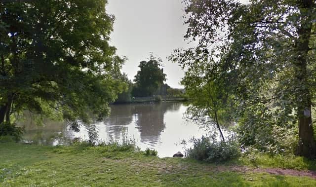 Falmer's pond ... stay away until further notice. Image: Google Maps