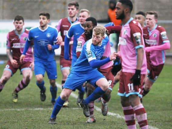 Shoreham moved a step closer to Bostik League South relegation after going down at Sittingbourne. Picture by Derek Martin