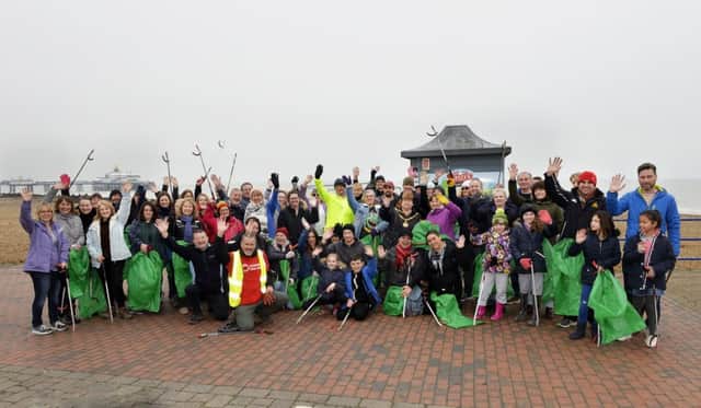 Eastbourne Big Beach clean up (Photo by Jon Rigby)