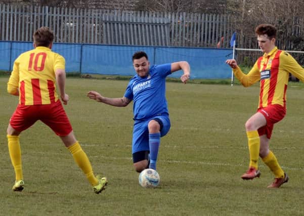 Alfie Bunker in action for Selsey against Lingfield / Picture by Kate Shemilt