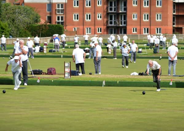 The Polegrove greens were a hive of activity during last year's Bexhill Men's Open Bowls Tournament. Picture by Justin Lycett