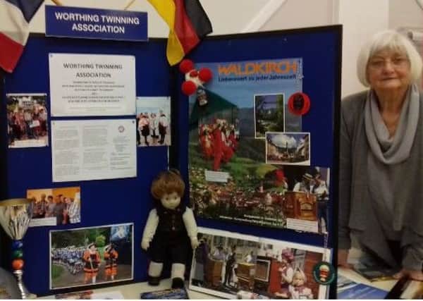 Worthing Twinning Association's stall at the recent hobbies and leisure exhibition