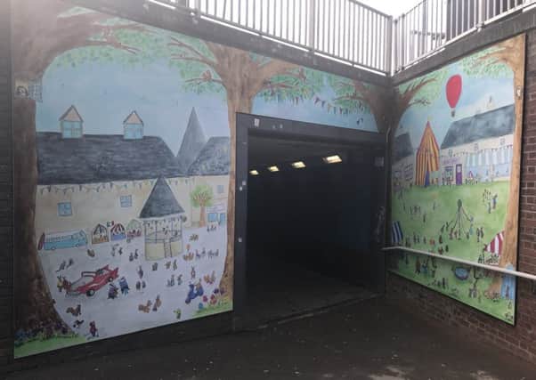 New mural on Horsham underpass