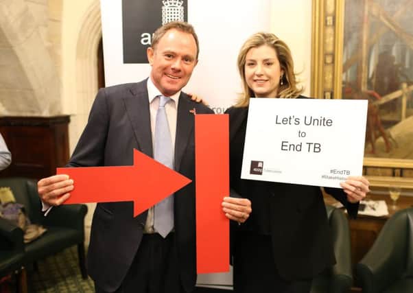 Nick Herbert with International Development Secretary Penny Mordaunt MP last week to promote World TB Day