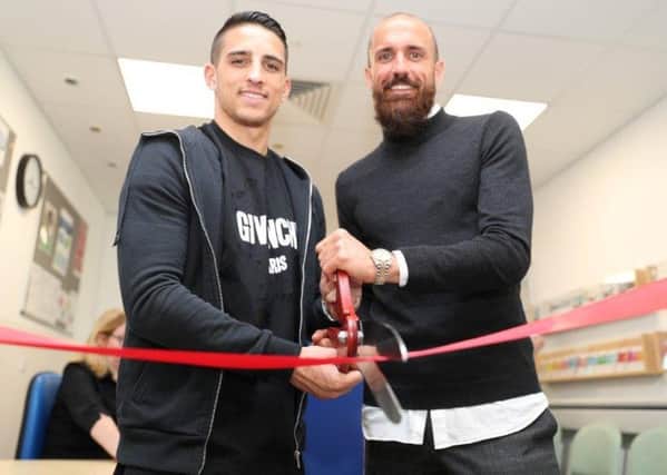 Albion stars Anthony Knockaert and Bruno cut the ribbon at the new emergency unit