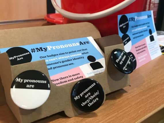 The pronoun badges are now available in Brighton and Hove
