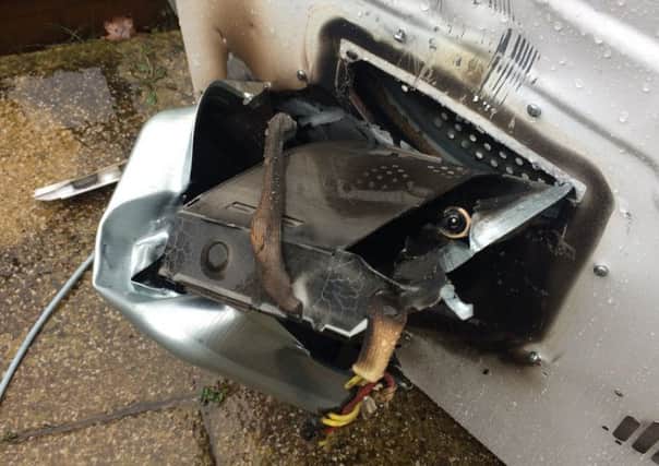 An electrical fire broke out of a tumble dryer in Crawley. Picture: Crawley Fire Station