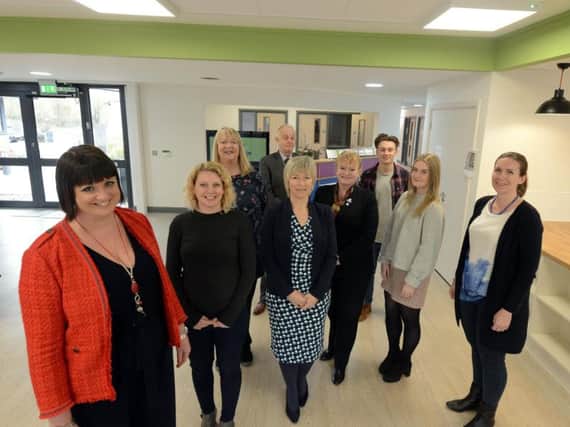 Staff and volunteers of Dementia Support in the new hub in Tangmere