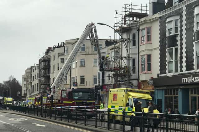 Workman injured after fall from scaffolding