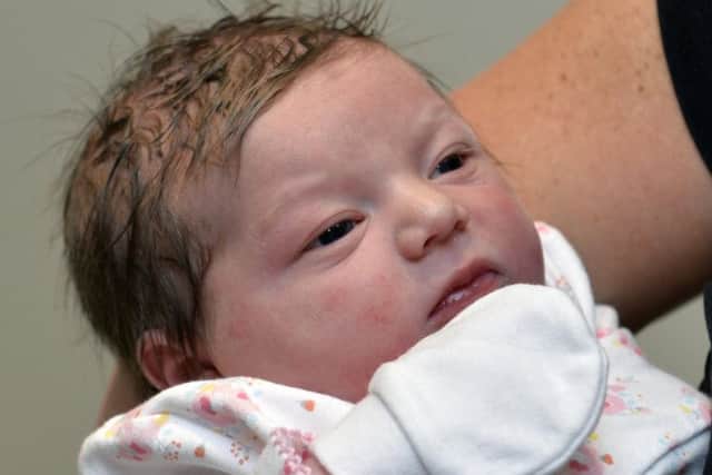 An adorable newborn baby at the Midwifery Unit hadn't been named yet...