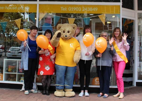 Staff and volunteers at the Goring Road children's hospice shop
