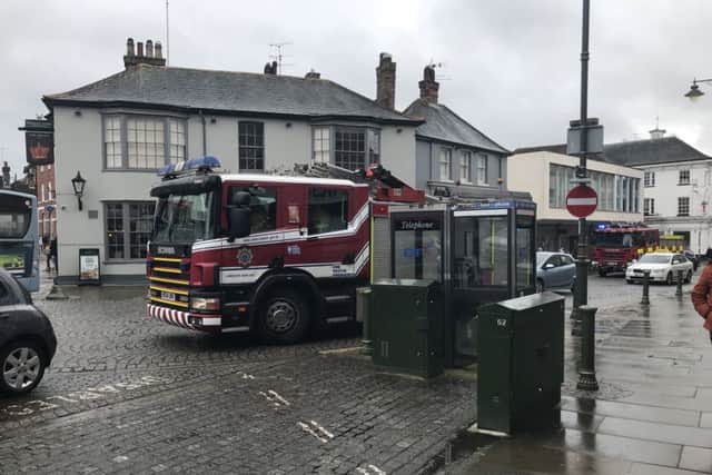 Firefighters were called to Horsham town centre