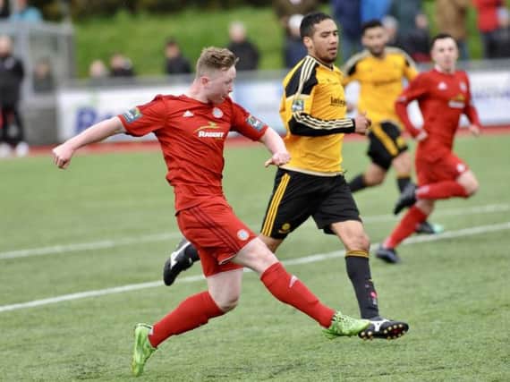 Substitute Ben Pope netted in Worthing's Easter Monday win over Merstham. Picture by Stephen Goodger