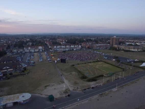 The Screen on the Green event is held each year on East Green in Littlehampton