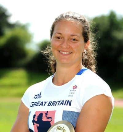 Olympic Discus thrower Jade Lally at Broadbridge Heath Leisure Centre. Pic Steve Robards SR1618947 SUS-161207-140714001