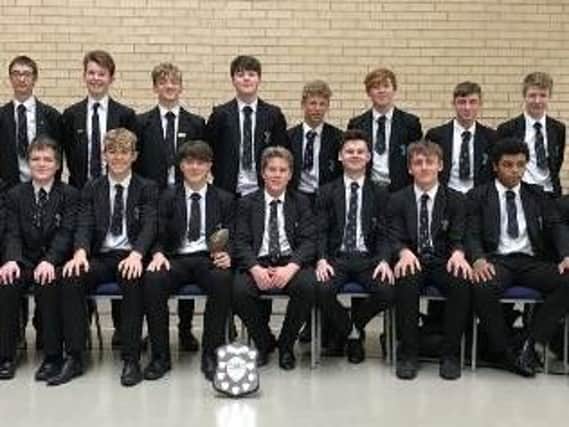 Durrington High School year ten boys' rugby team won a district title