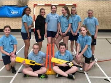 The under-13 girls' cricket team had reason to celebrate