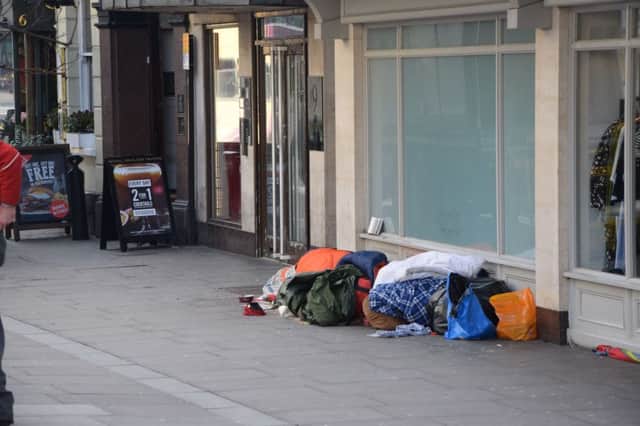 Rough sleepers are a familiar sight in Brighton
