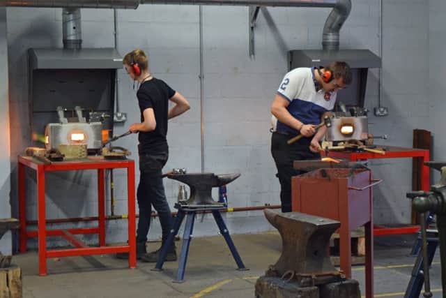 Chichester College unveils new forge at Brinsbury campus 27-03-18