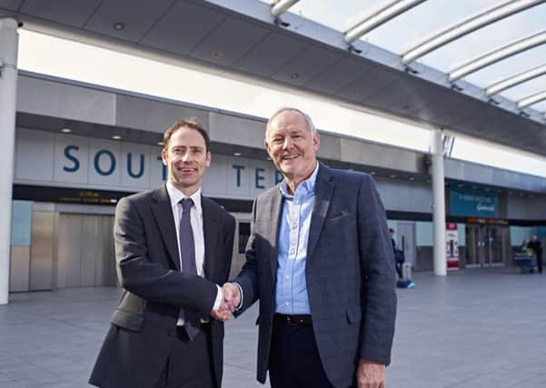 Gatwick's Director of Corporate Affairs Tim Norwood and Planning and Sustainability and Cllr Jonathan Chowen