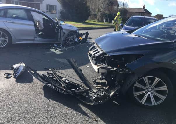 Local resident Michelle Bean was first on the scene of this collision in Chalcraft Lane
