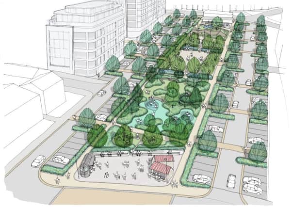 How the linear park could look