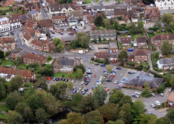 HOR 081011 Aerial photo. Storrington. The library is near the bottom. photo by derek martin ENGSNL00120111010105149